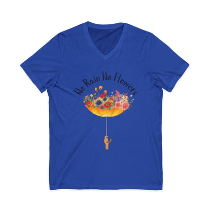 No Rain No Flowers - Short Sleeve V Neck