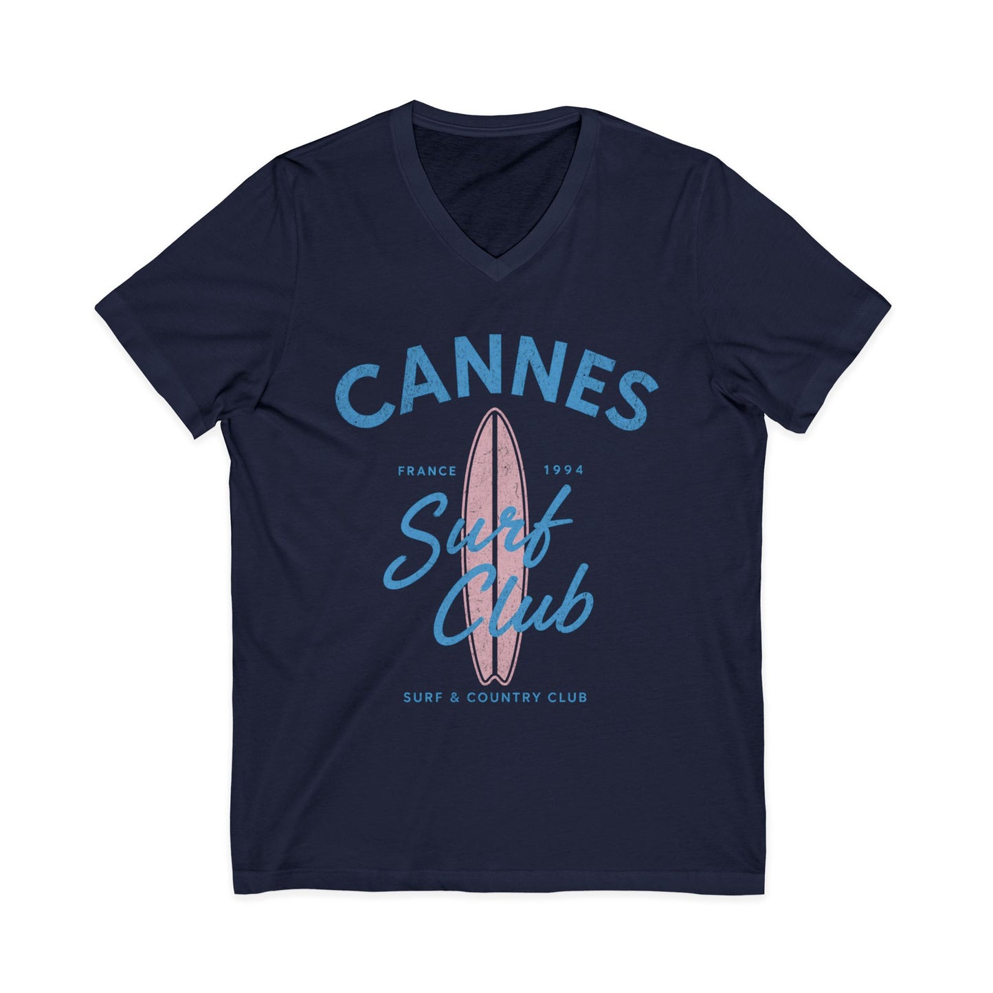 Cannes Surf Club - Short Sleeve V Neck