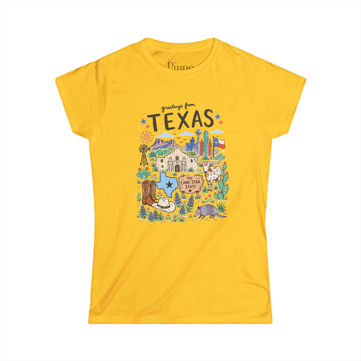 Greetings from Texas - Women's Cut Fitted Tee