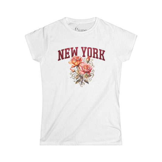 New York Floral - Women's Cut Fitted Tee