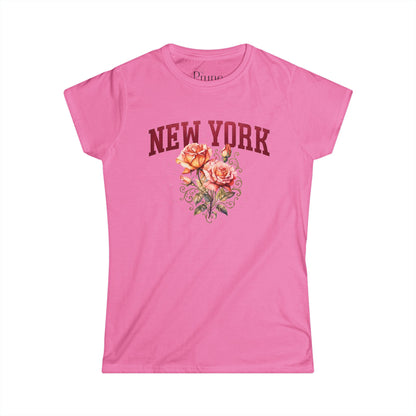 New York Floral - Women's Cut Fitted Tee