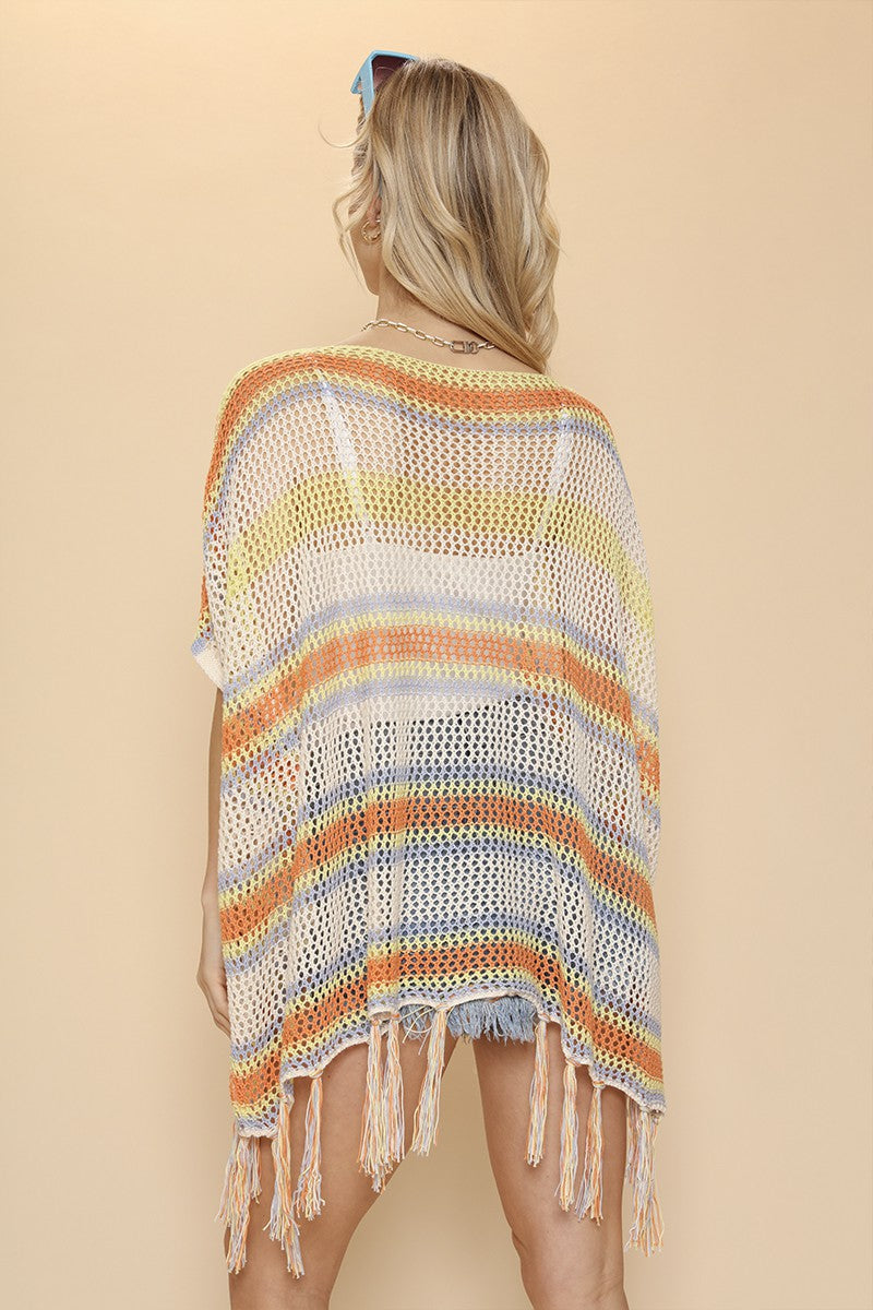Stripe Cover Up Top