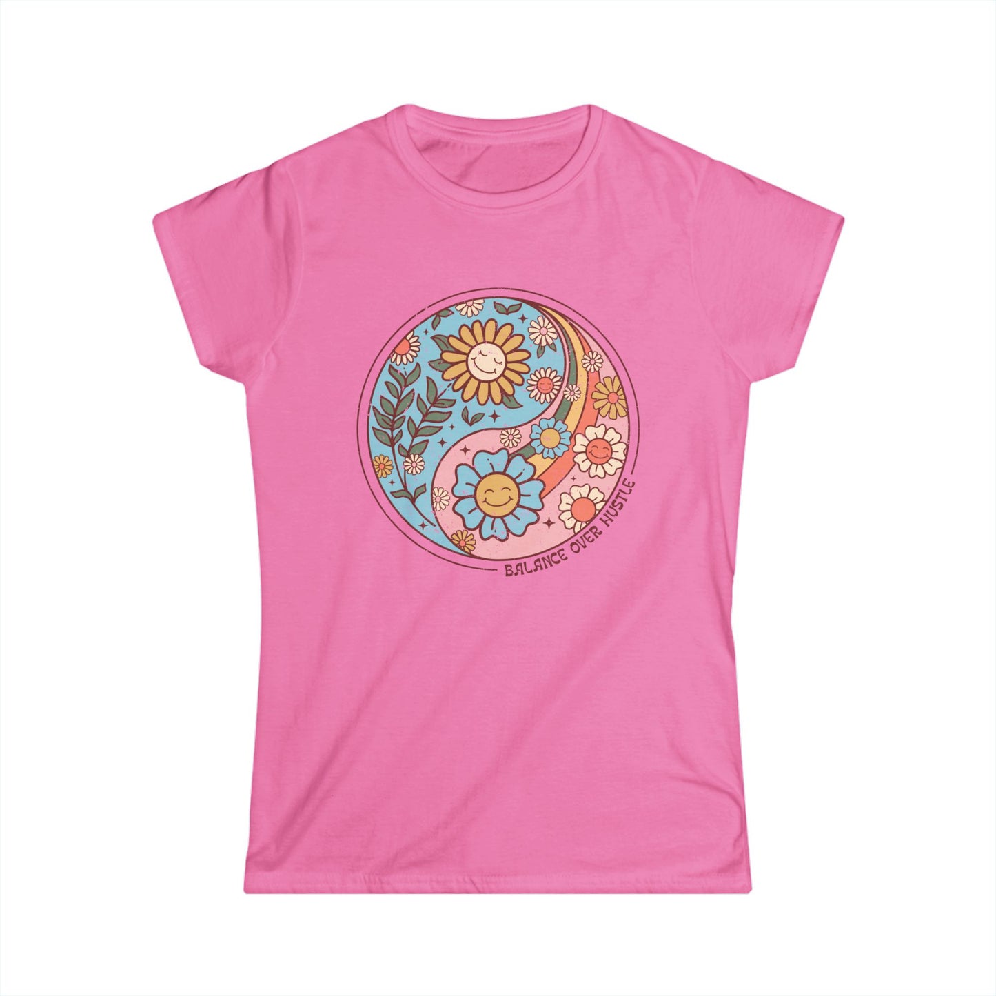 Flowers and Yang - Women's Softstyle Tee