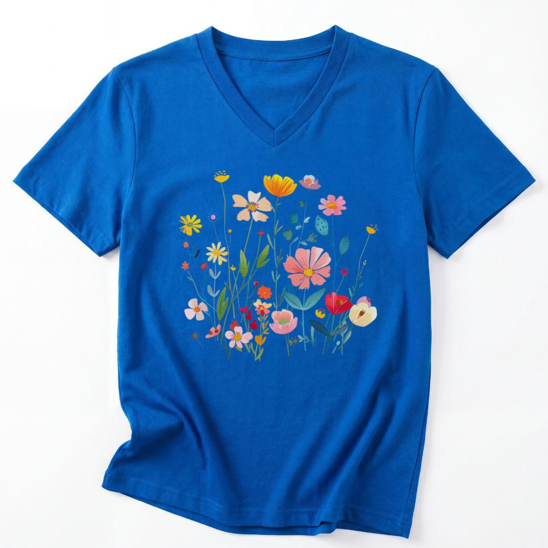 Wilderness of Color - Short Sleeve V-Neck Tee