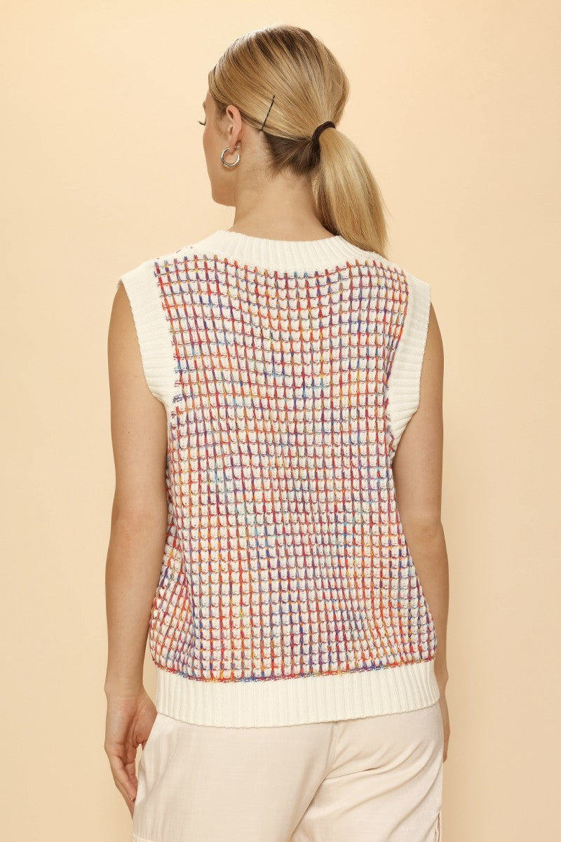 Multicolor Knit Vest