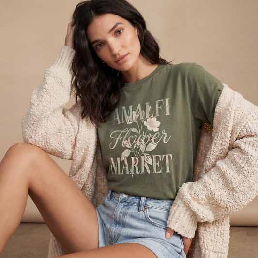 Amalfi Flower Market - Bella Canvas Super Soft T Shirt