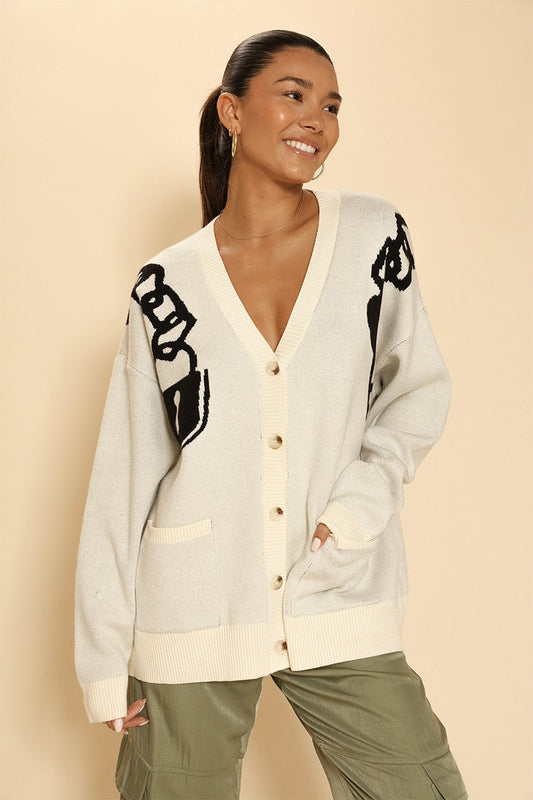 Lock and Key Chain Cardigan