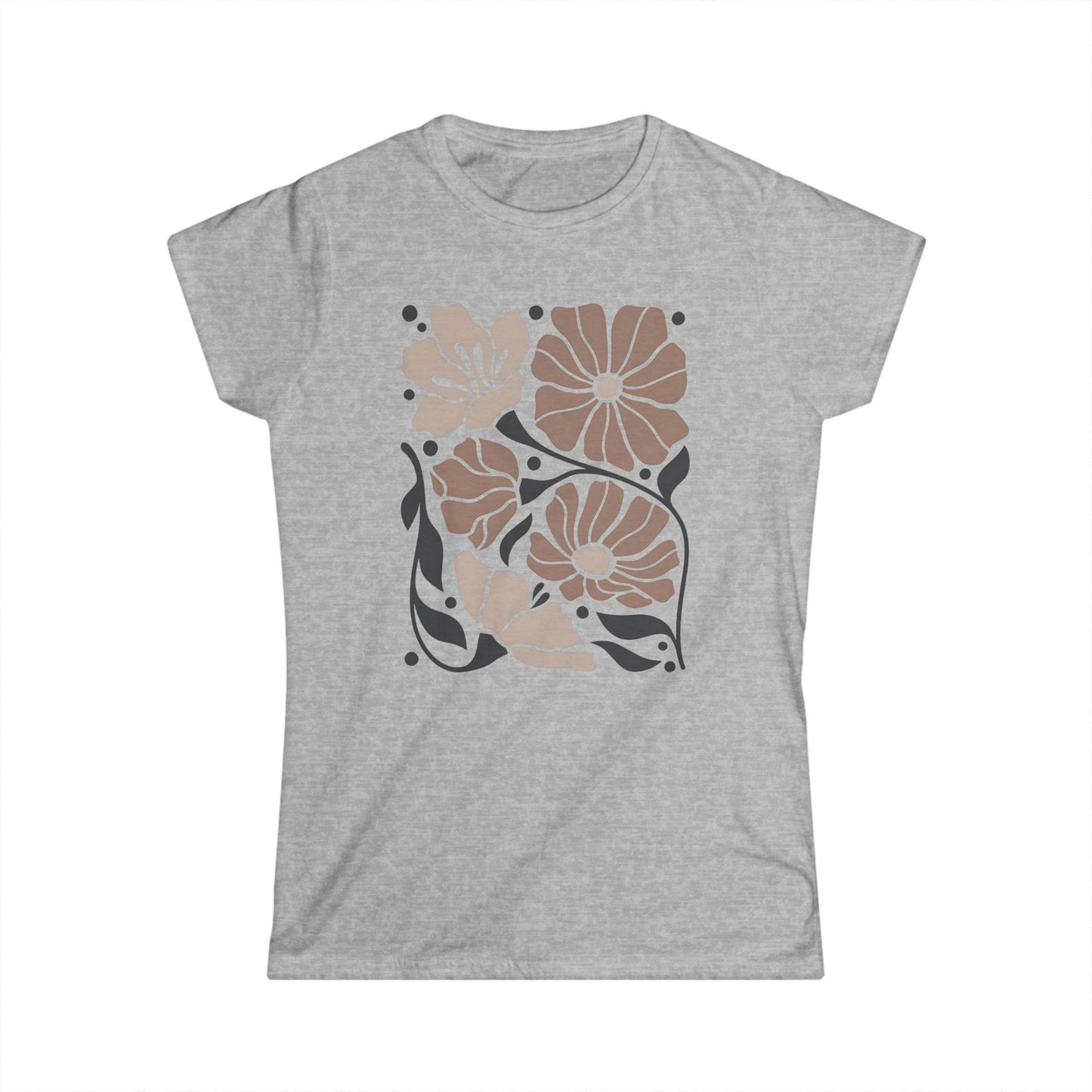 Abstract Floral - Women's Softstyle Tee