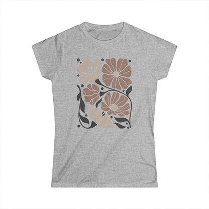 Abstract Floral - Women's Softstyle Tee
