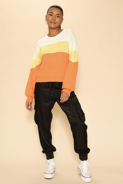 Candy Corn Halloween Sweater
