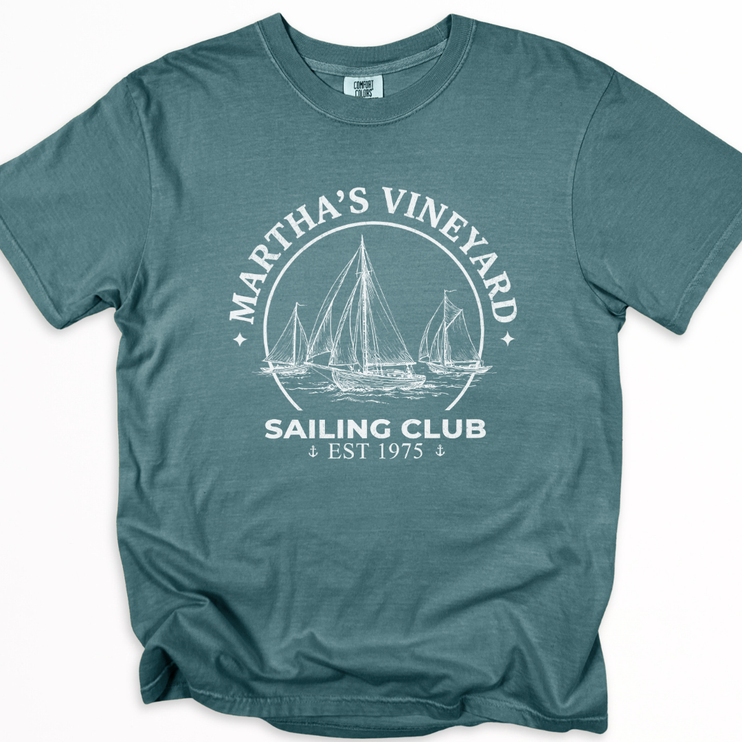 Martha's Vineyard Sailing Club -  Comfort Colors Relaxed Fit Premium T Shirt