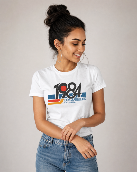 1984 LA - Women's Cut Fitted Tee