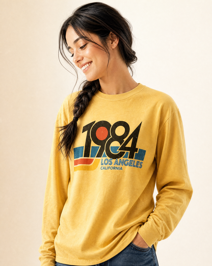 1984 LA - Comfort Colors Long Sleeve Premium T Shirt