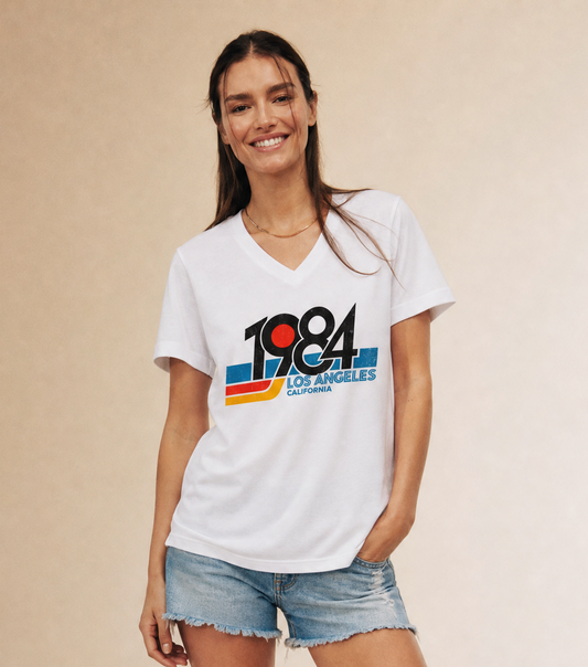 1984 LA - Short Sleeve V-Neck Tee