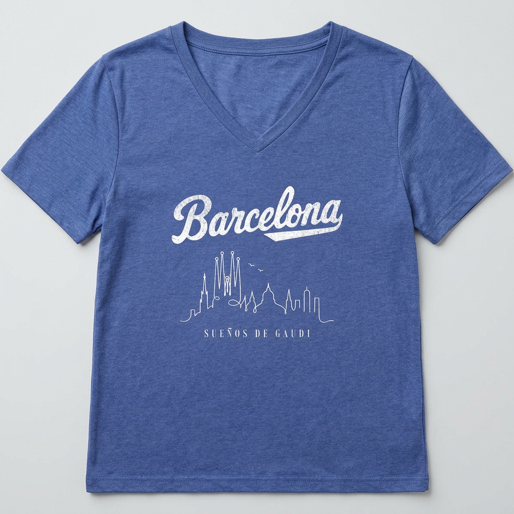 Barcelona, Dreams Of Gaudi - Super Soft V Neck