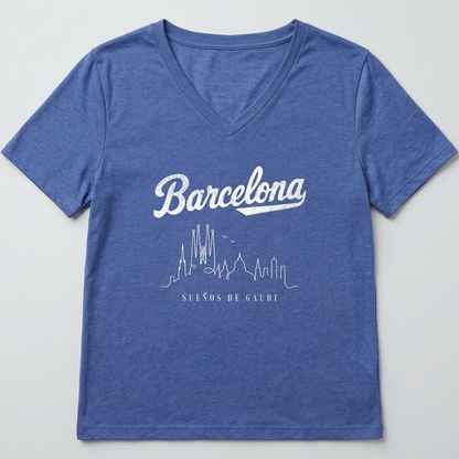 Barcelona, Dreams Of Gaudi - Super Soft V Neck