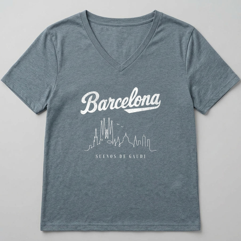 Barcelona, Dreams Of Gaudi - Super Soft V Neck