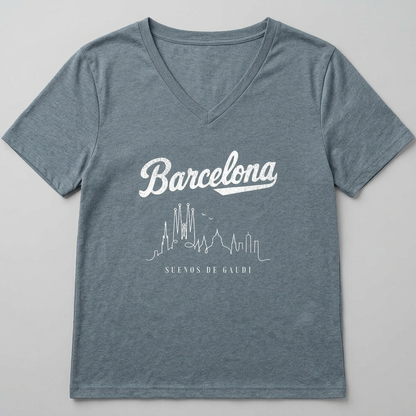 Barcelona, Dreams Of Gaudi - Super Soft V Neck