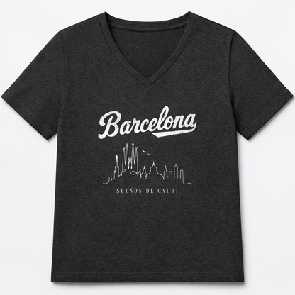 Barcelona, Dreams Of Gaudi - Super Soft V Neck