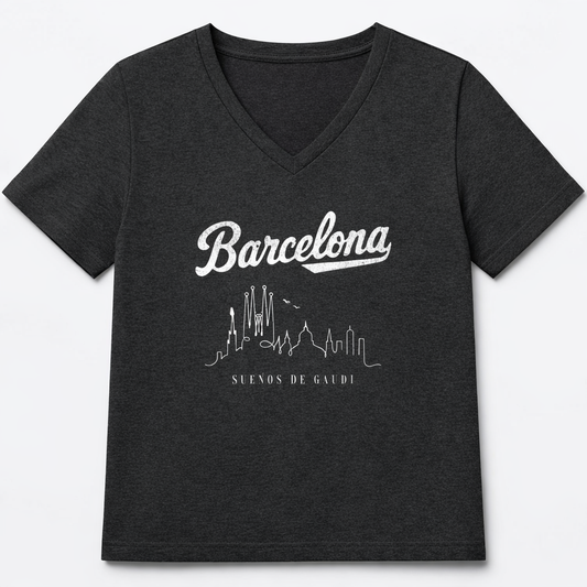 Barcelona, Dreams Of Gaudi - Super Soft V Neck