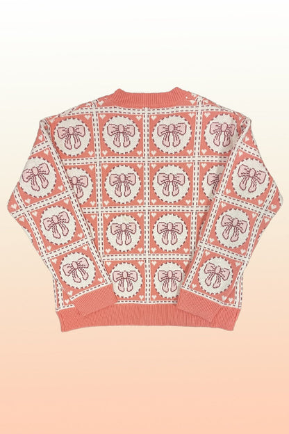 Tiled Bow Cardigan
