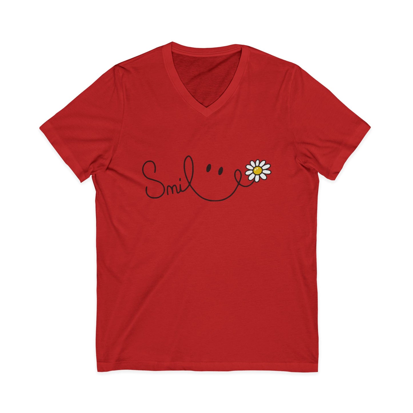 Smile - Short Sleeve V Neck