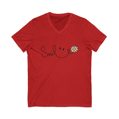 Smile - Short Sleeve V Neck