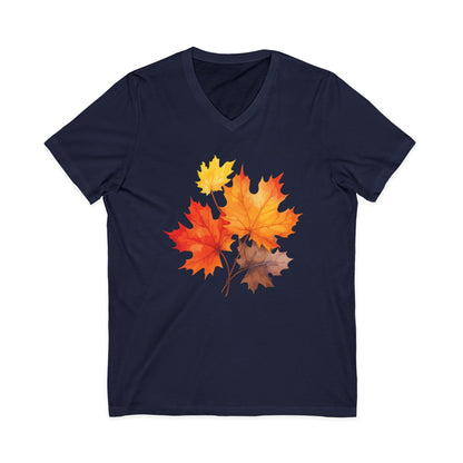 Autumn Leaves - Short Sleeve V Neck