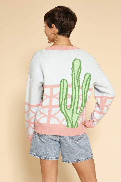 Cactus Resort Knit Cardigan