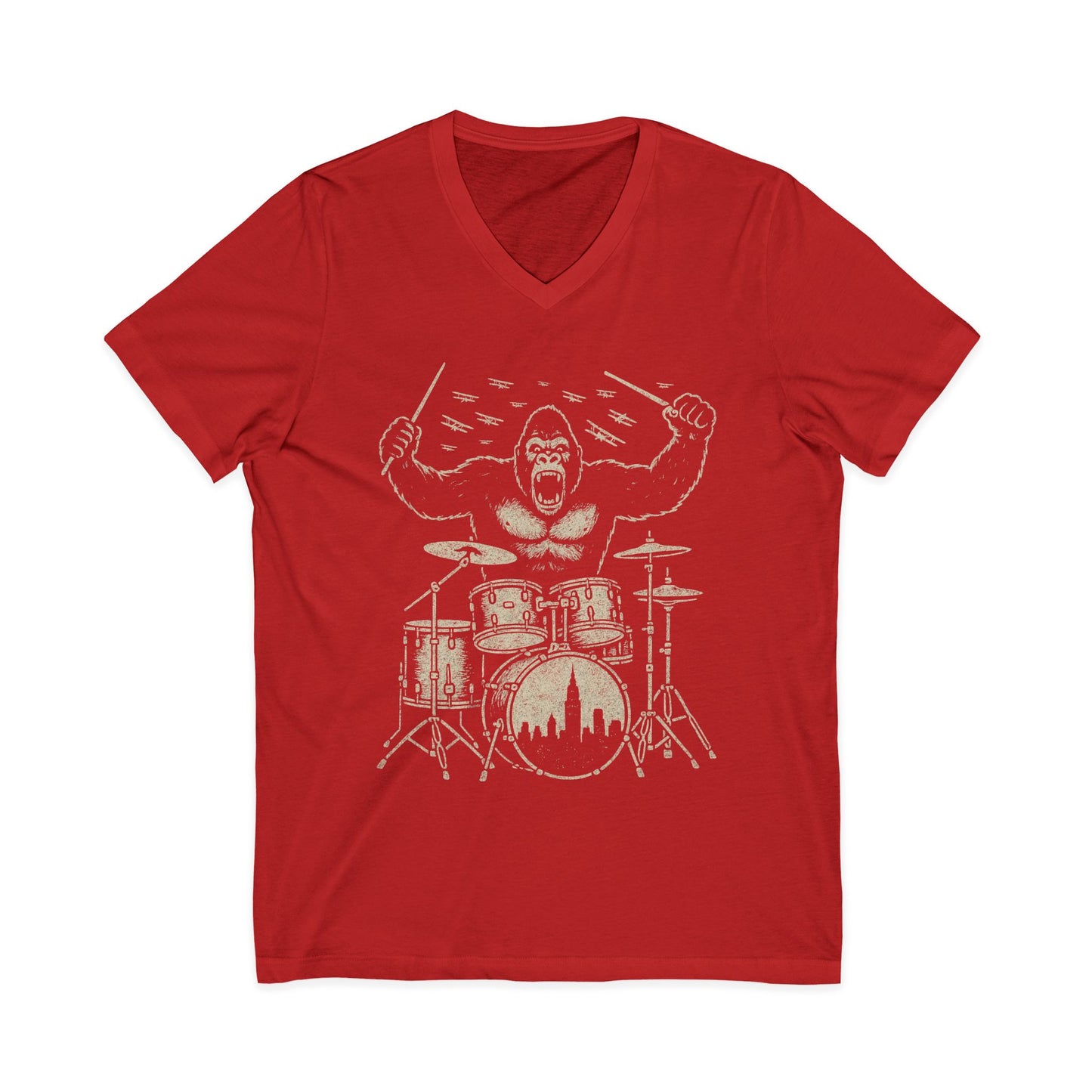 King Kong's Drum Solo  - Short Sleeve V Neck