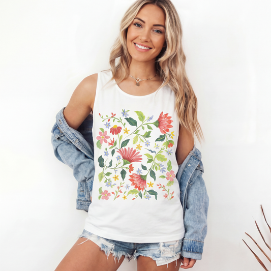 Botanical Bliss - Comfort Colors Premium Tank Top