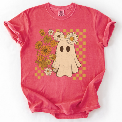 Floral Ghost -  Comfort Colors Relaxed Fit Premium T Shirt
