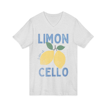 Limon Cello, Vintage Tee - Short Sleeve V Neck