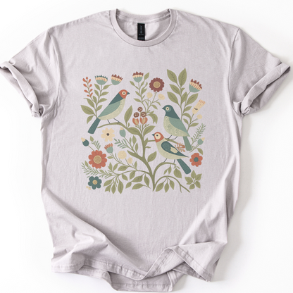 Folk Aviary  - Gildan Lightweight T Shirt