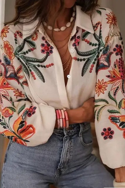 Women's Floral Digital Print Shirt