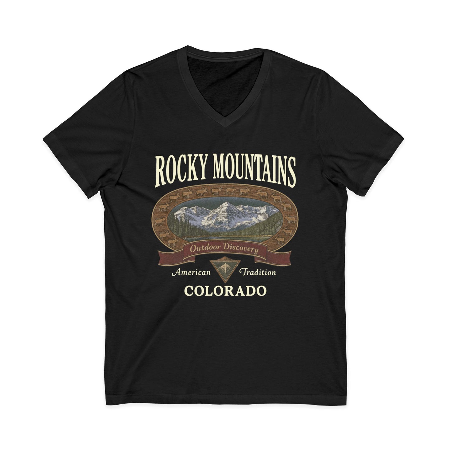 Rocky Mountains - Short Sleeve V Neck