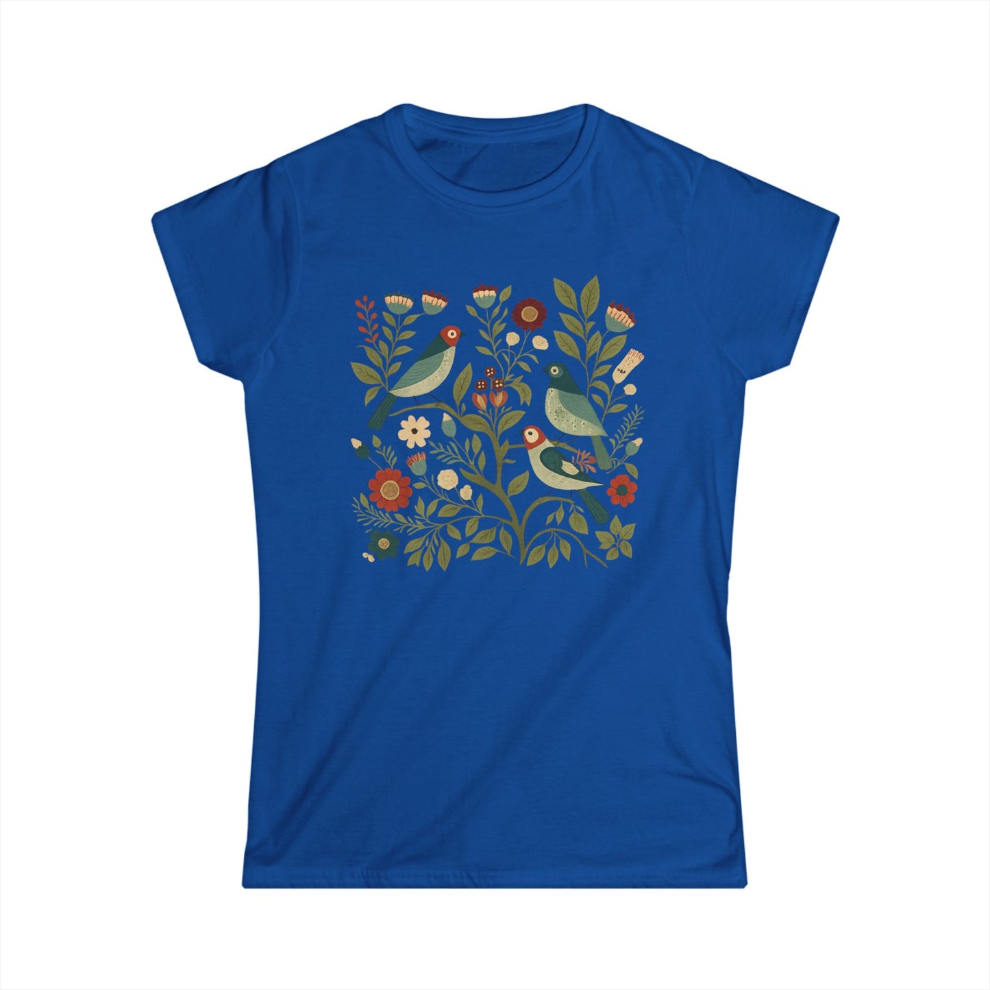Folk Aviary - Women's Softstyle Tee