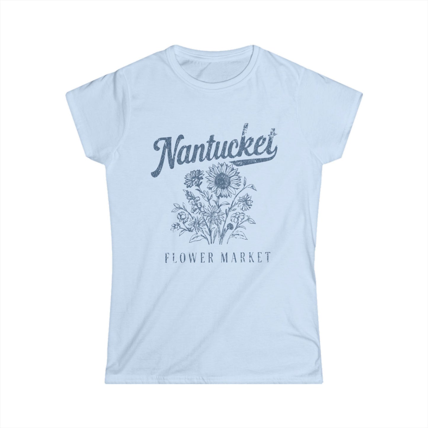 Nantucket Flower Market - Women's Softstyle Tee