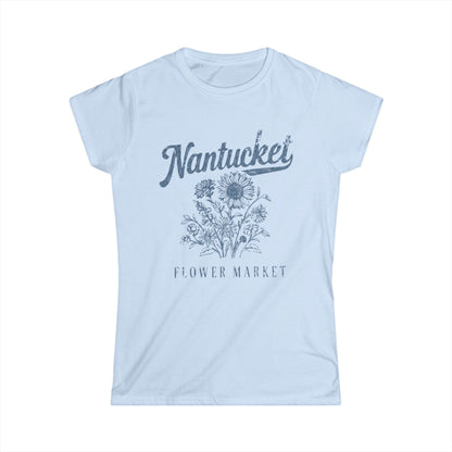 Nantucket Flower Market - Women's Softstyle Tee