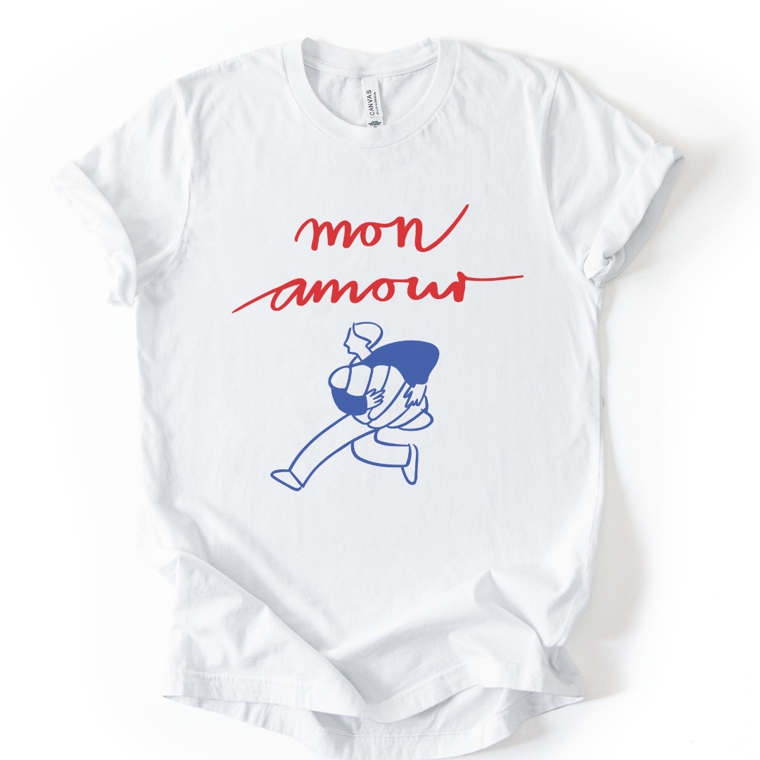 Mon Amour - Bella Canvas Super Soft Fitted T Shirt