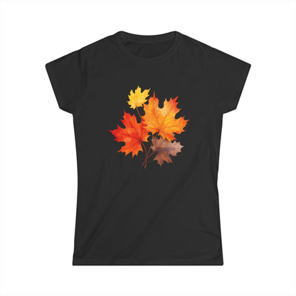 Autumn Leaves - Women's Cut Fitted Tee