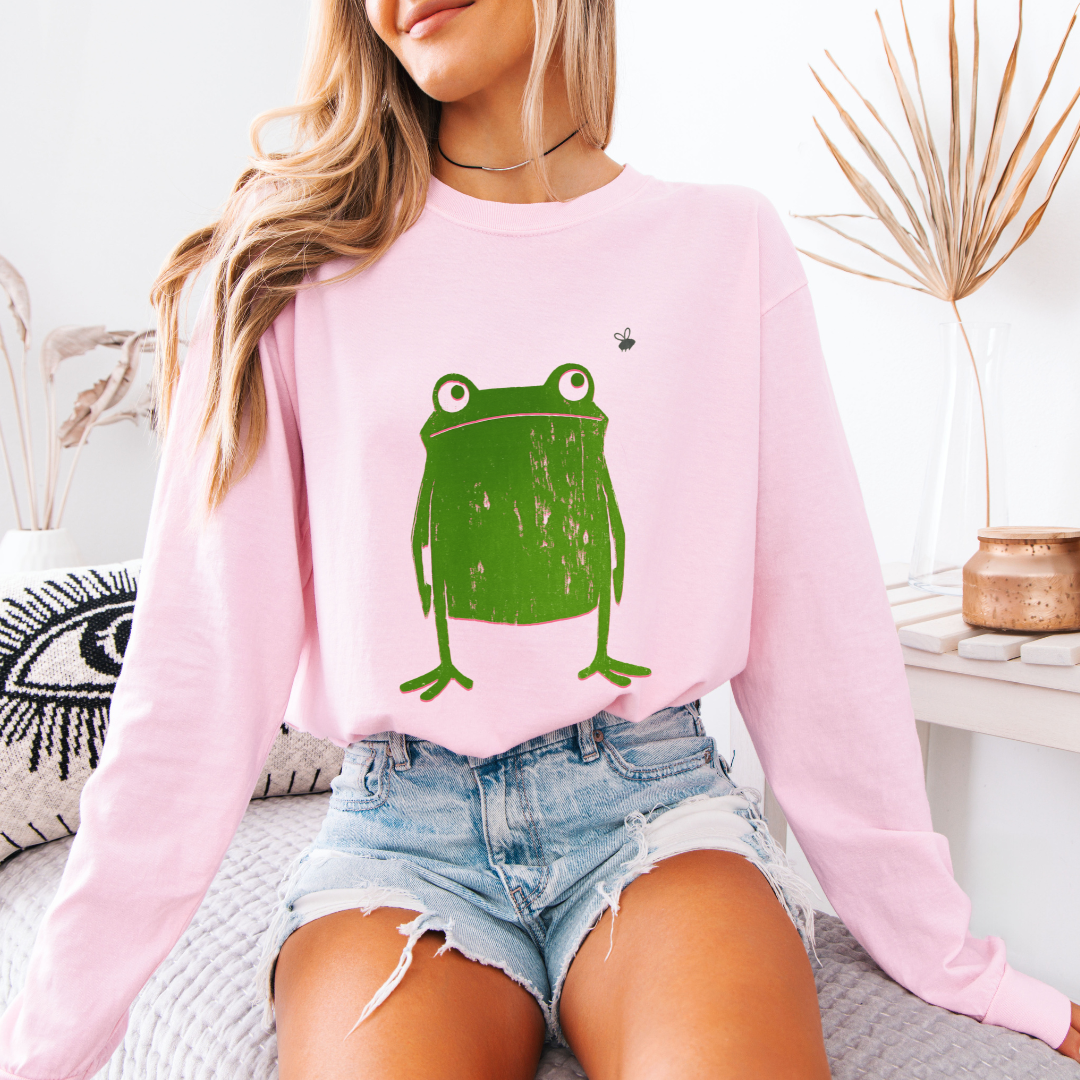 Frog - Comfort Colors Premium Long Sleeve T Shirt