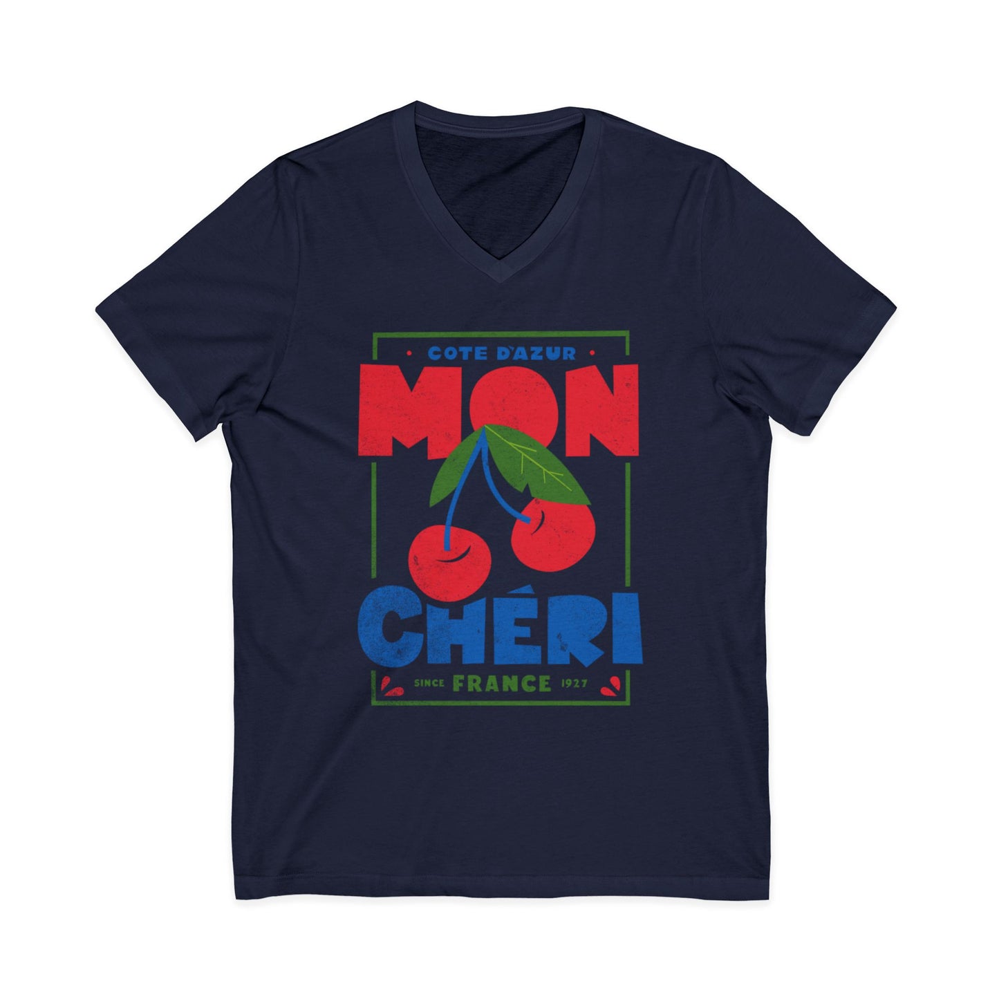 Mon Cheri - Short Sleeve V Neck