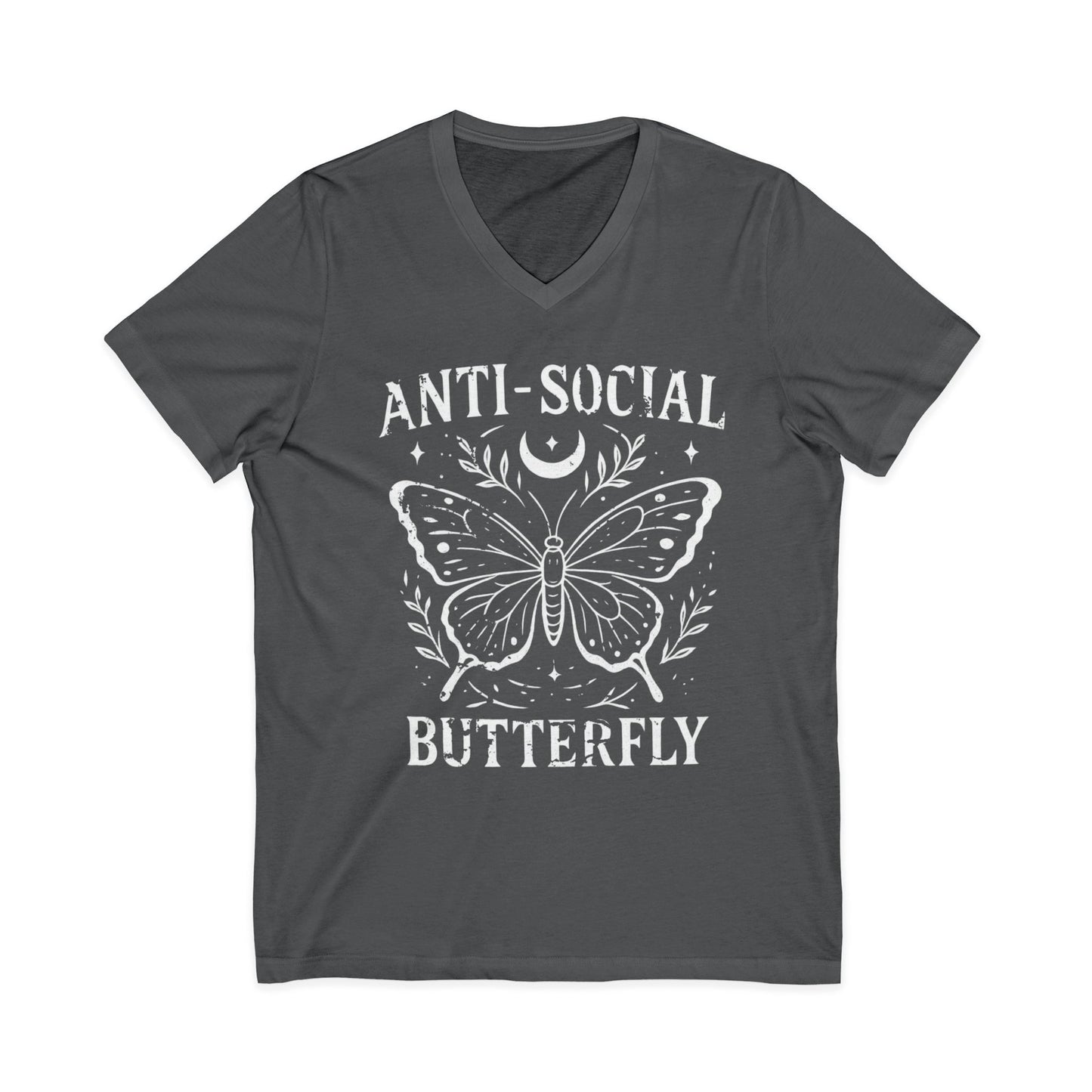 Anti-Social Butterfly - Short Sleeve V Neck