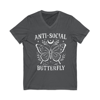 Anti-Social Butterfly - Short Sleeve V Neck