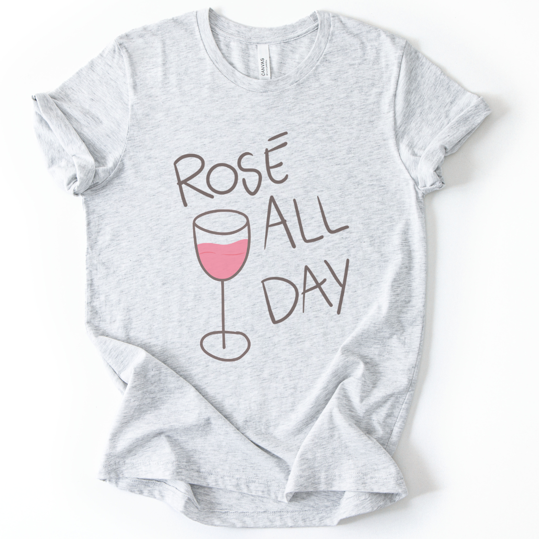 Rose All Day - Bella Canvas Super Soft Fitted T Shirt