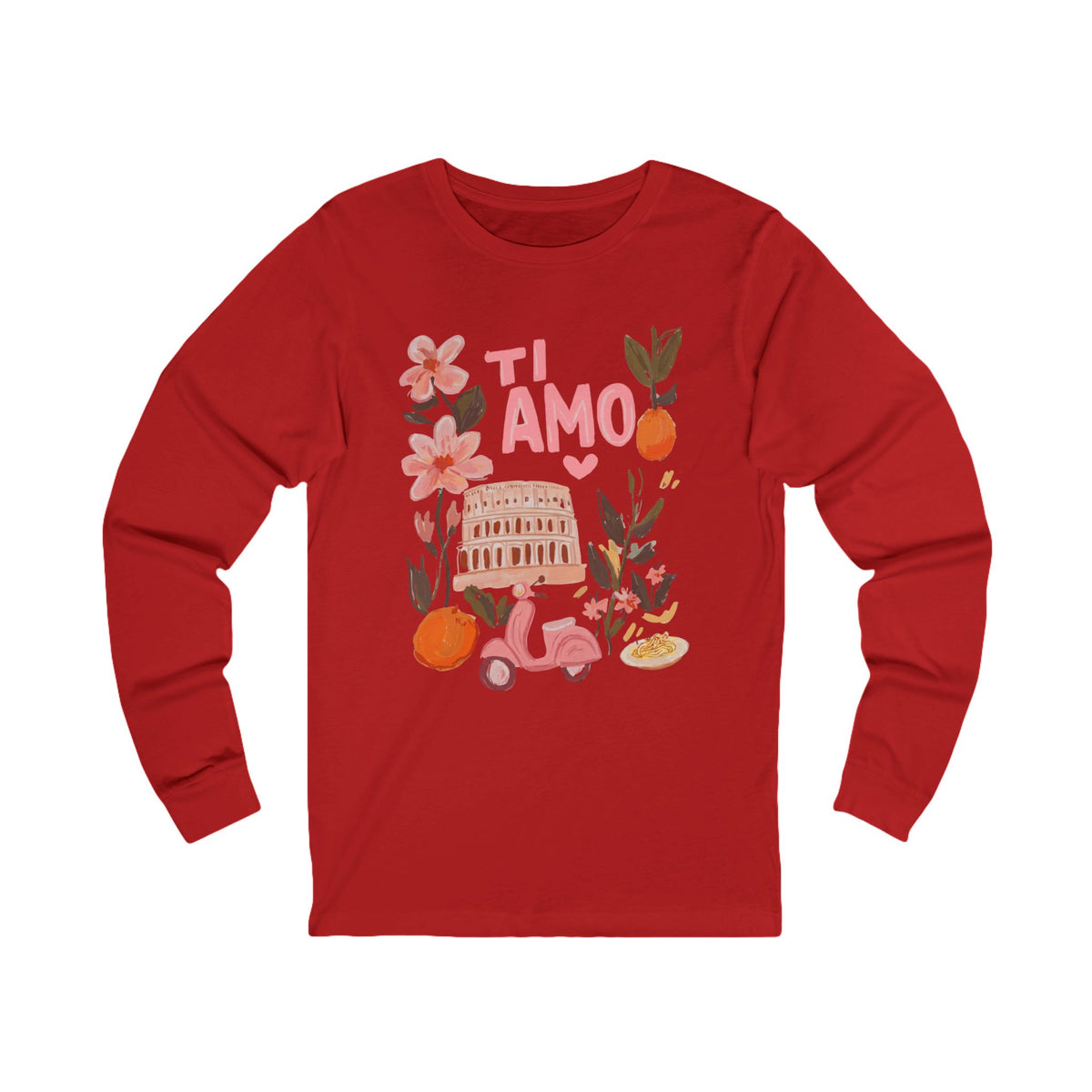 Ti Amo - Bella Canvas Super Soft Long Sleeve T Shirt