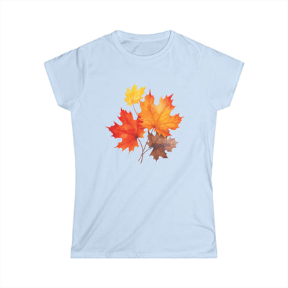 Autumn Leaves - Women's Cut Fitted Tee