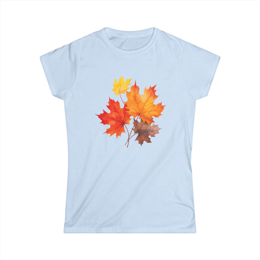 Autumn Leaves - Women's Cut Fitted Tee