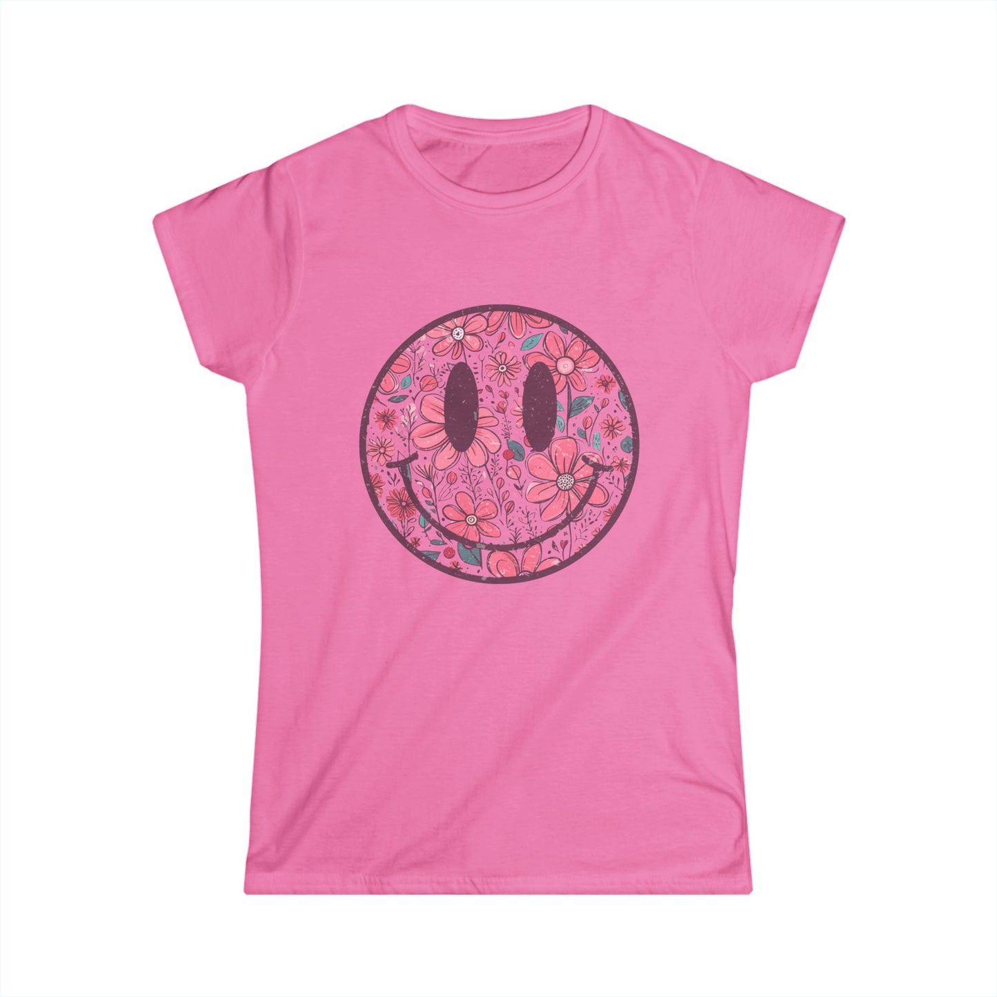 Flower Smile - Women's Softstyle Tee